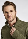 Dubarry - Feeney Zip Neck Sweater - Dusky Green