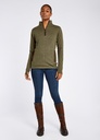Dubarry - Morrisey Zip Neck Sweater - Dusky Green