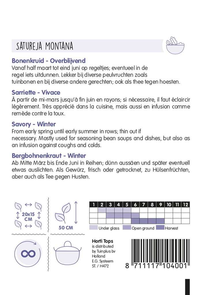 Bonenkruid Doorlevend - ca 0,4 g