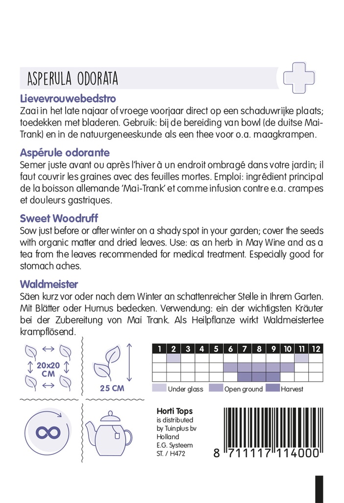 Lievevrouwbedstro of Meikruid - ca 0,3 g