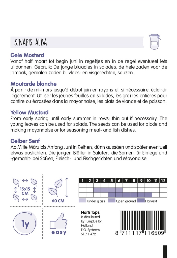 Gele Mosterd - ca 3 g