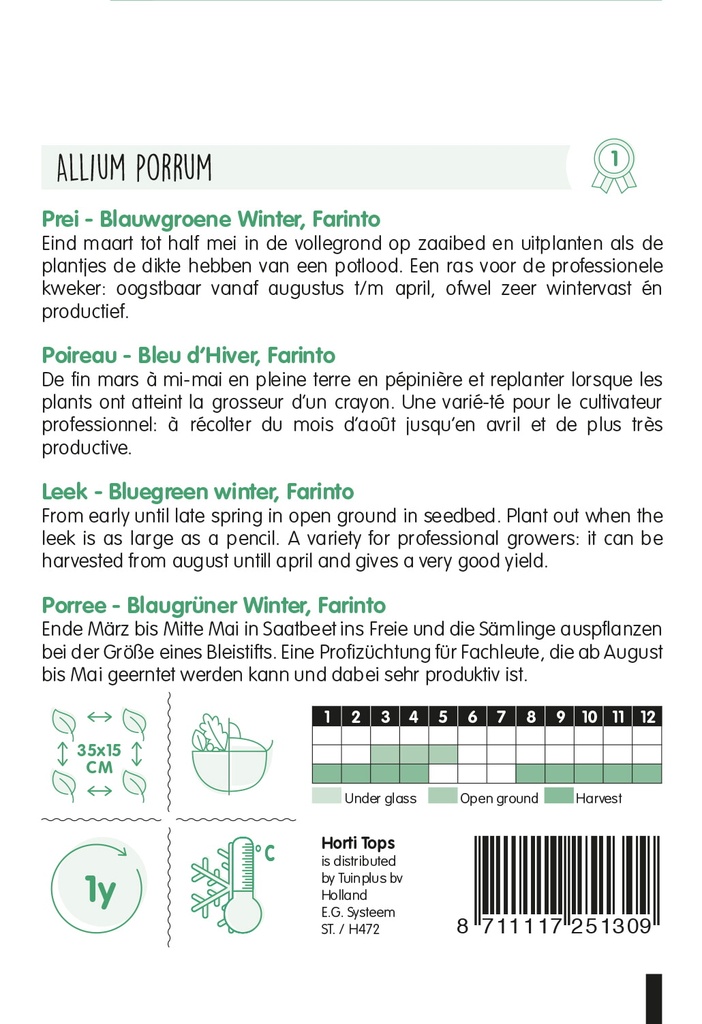 Winterprei FARINTO - ca 300 z