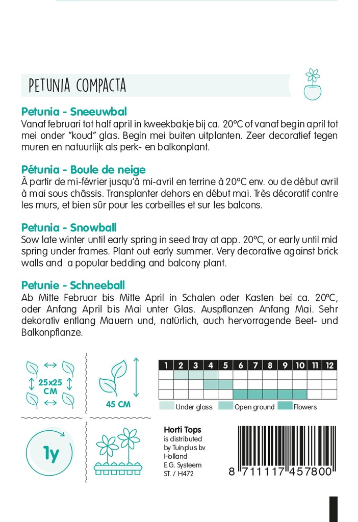 Petunia SNEEUWBAL - ca 0,2 g