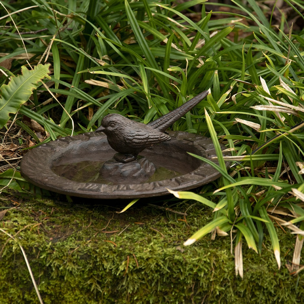 Zonnewijzer en vogelbad