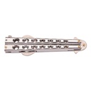 Flesopener, Herbertz, Butterfly, zilver, RVS
