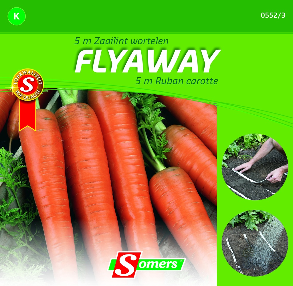 Carottes rubans de graines FLYAWAY F1 - ca 5 m