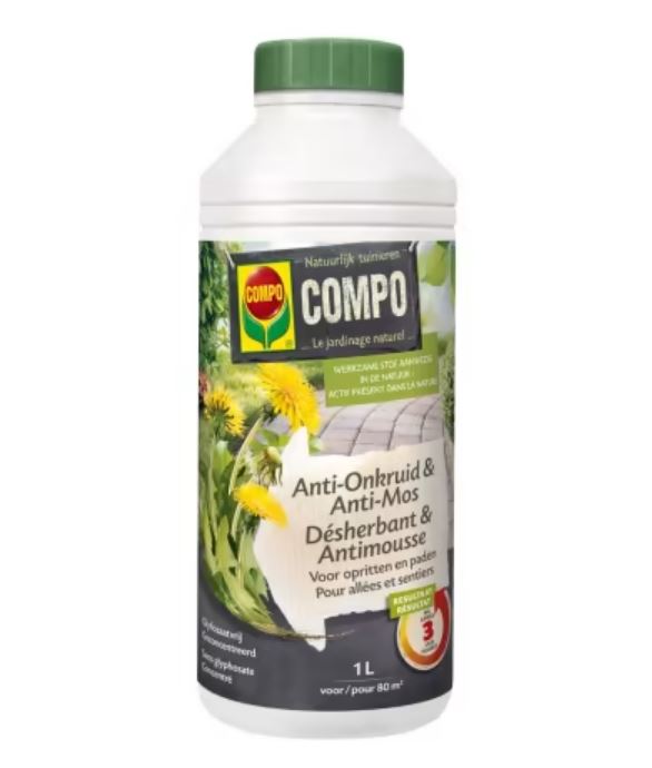 COMPO Anti-Onkruid & Anti-Mos Totale Onkruidbestrijder Concentraat - 1L