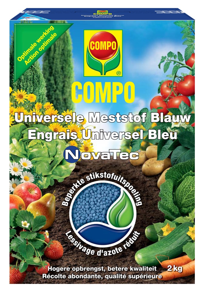 COMPO Universele Meststof Blauwe Korrels - 2kg