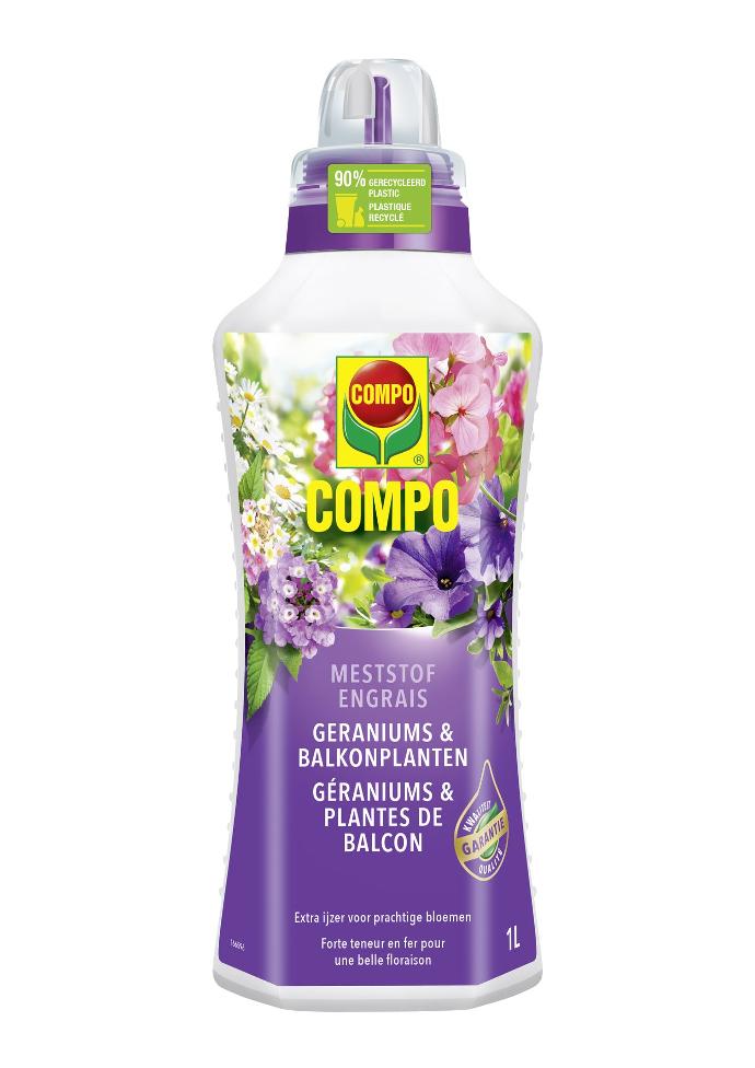 COMPO Geraniums & balkonplanten - 1 L