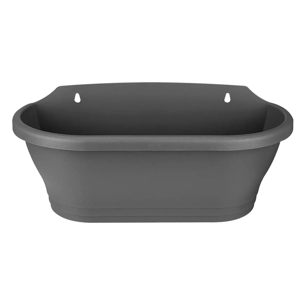 Bloembak CORSICA WALL BASKET MEDIUM antraciet - 39x17x19