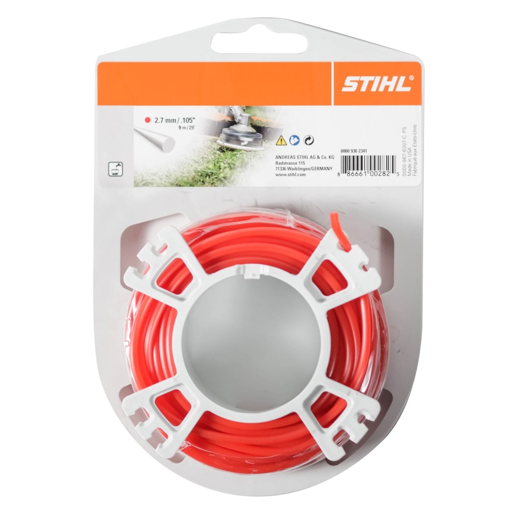 Fil de coupe rond 2,7 mm x 9,8