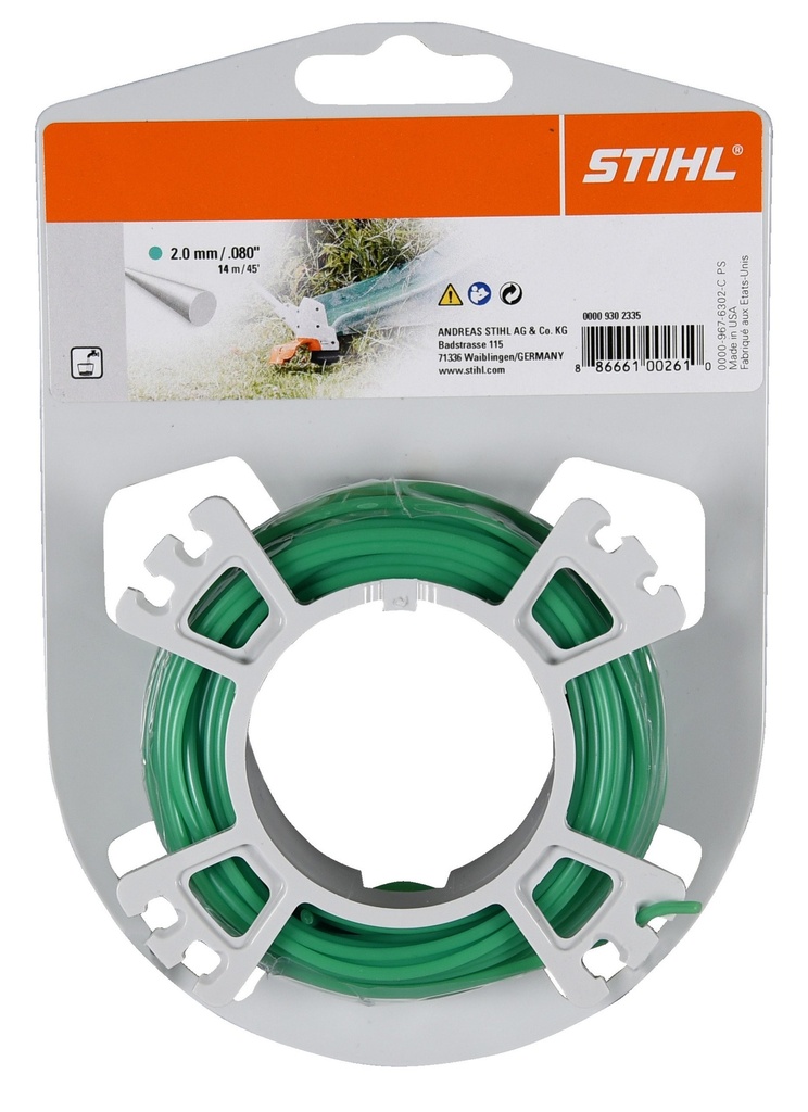 STIHL ronde en geruisloze maaidraad 2.0 mm x 14 m