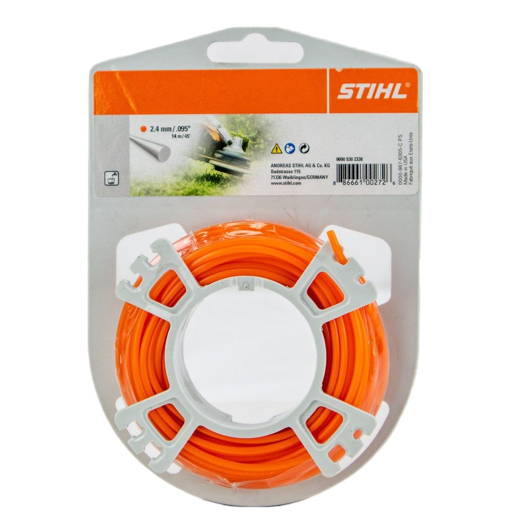 STIHL ronde en geruisloze maaidraad 2.4 mm x 14 m