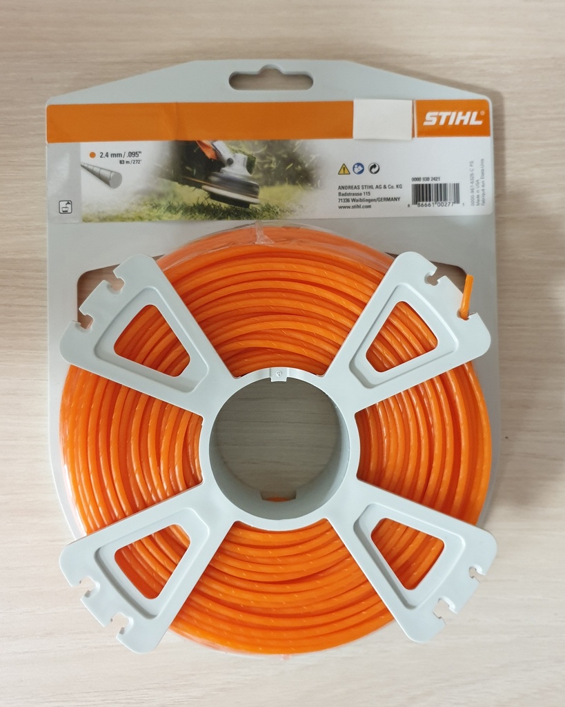 Fil de coupe rond silencieux 2,4 mm x 86 m