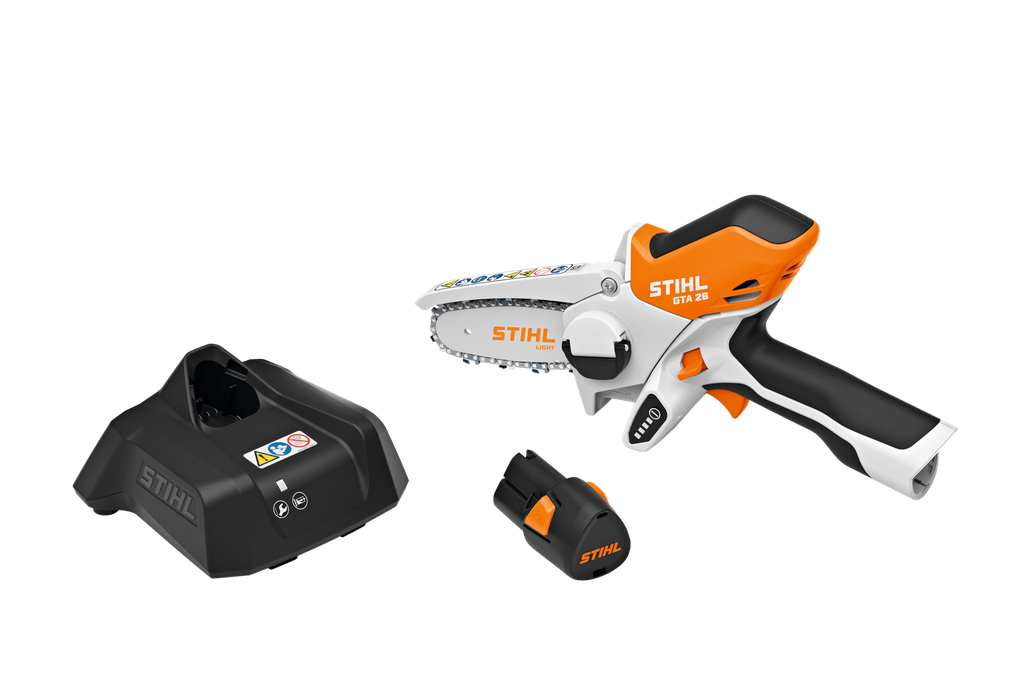 STIHL GTA 26 accusnoeizaag met AS 2 en AL 1