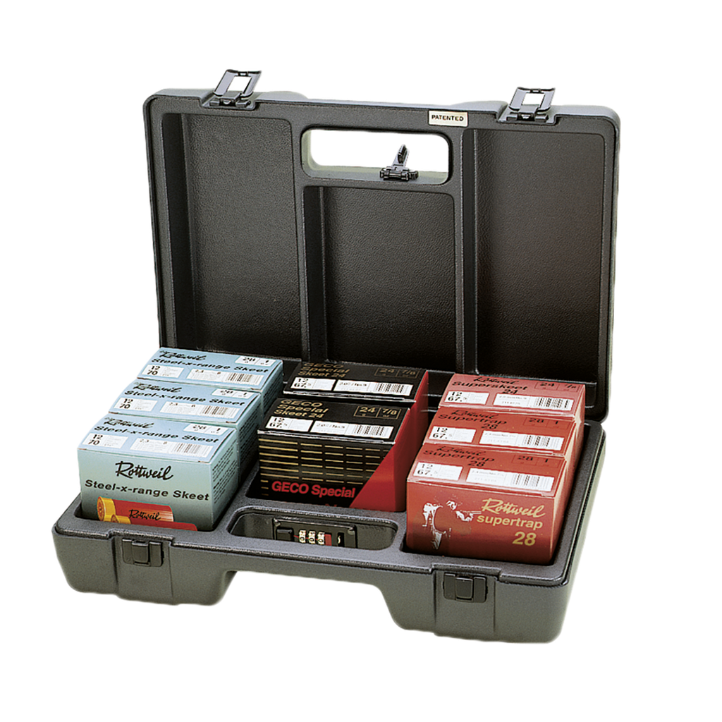 Etui à cartouches avec serrure à combinaison noir - 200 pcs