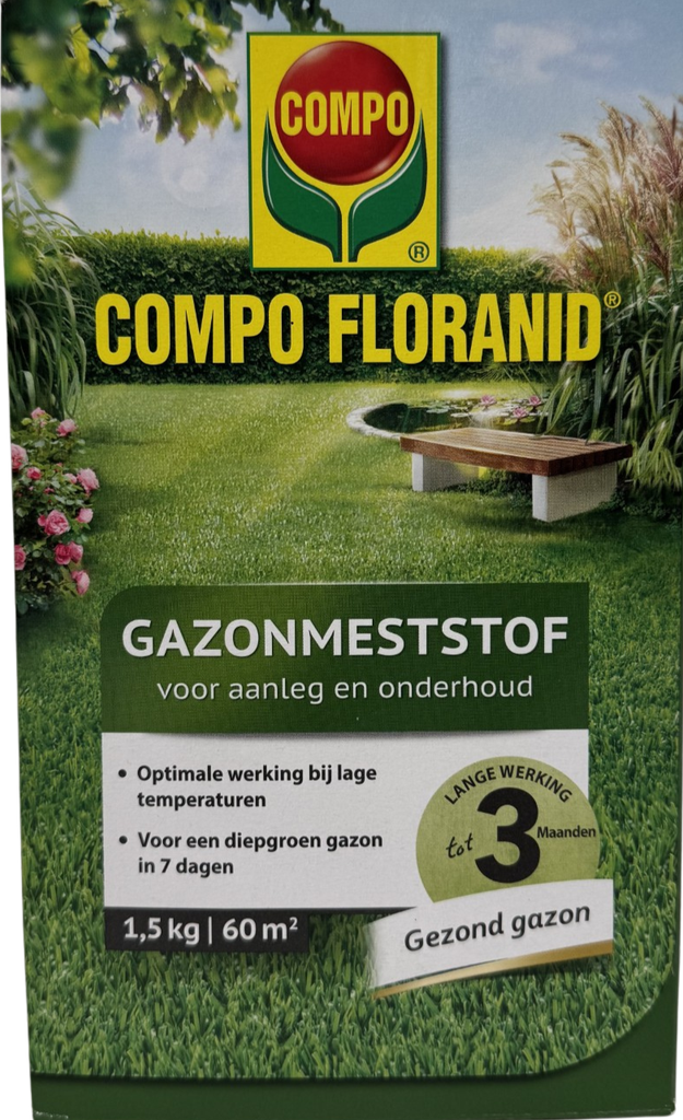COMPO Gazonmeststof Met Lange Werking - 3 kg