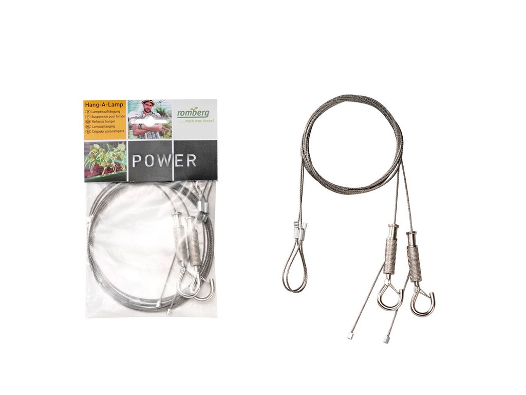 HANG/A/LAMP REFLECTOR HANGER. 150 CM/2X APP.40KG LIFTING CAP.