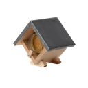 VIERKANT VOEDERHUISJE PINDAKAAS/VOGELS