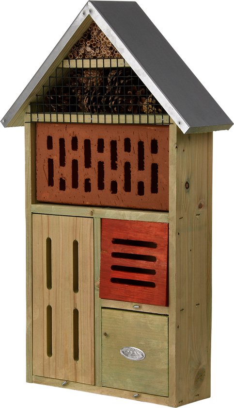INSECTENHOTEL MET STEEN XL