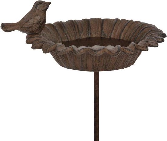 Voederschaal bloem met vogel