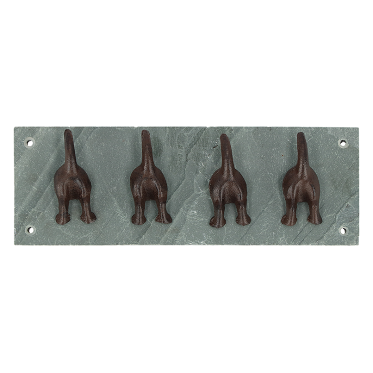 Kapstok met hondenstaartjes