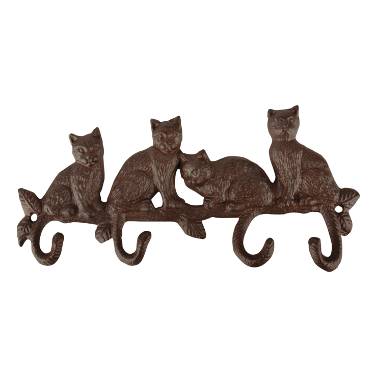 Kapstok met kattenstaarten