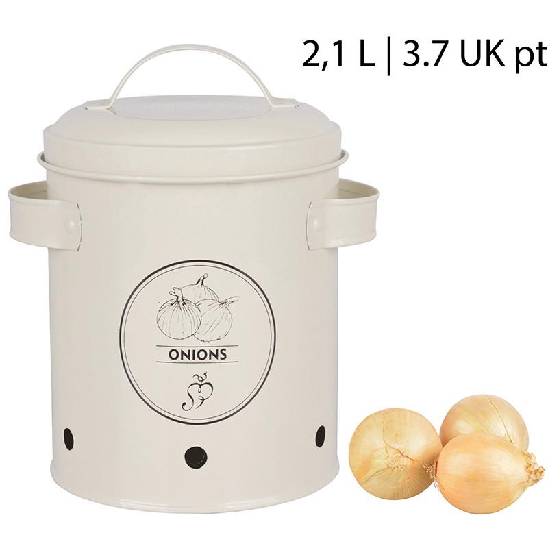 Boite à conserver oignons - crème