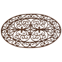 DOORMAT CAST IRON,OVAL