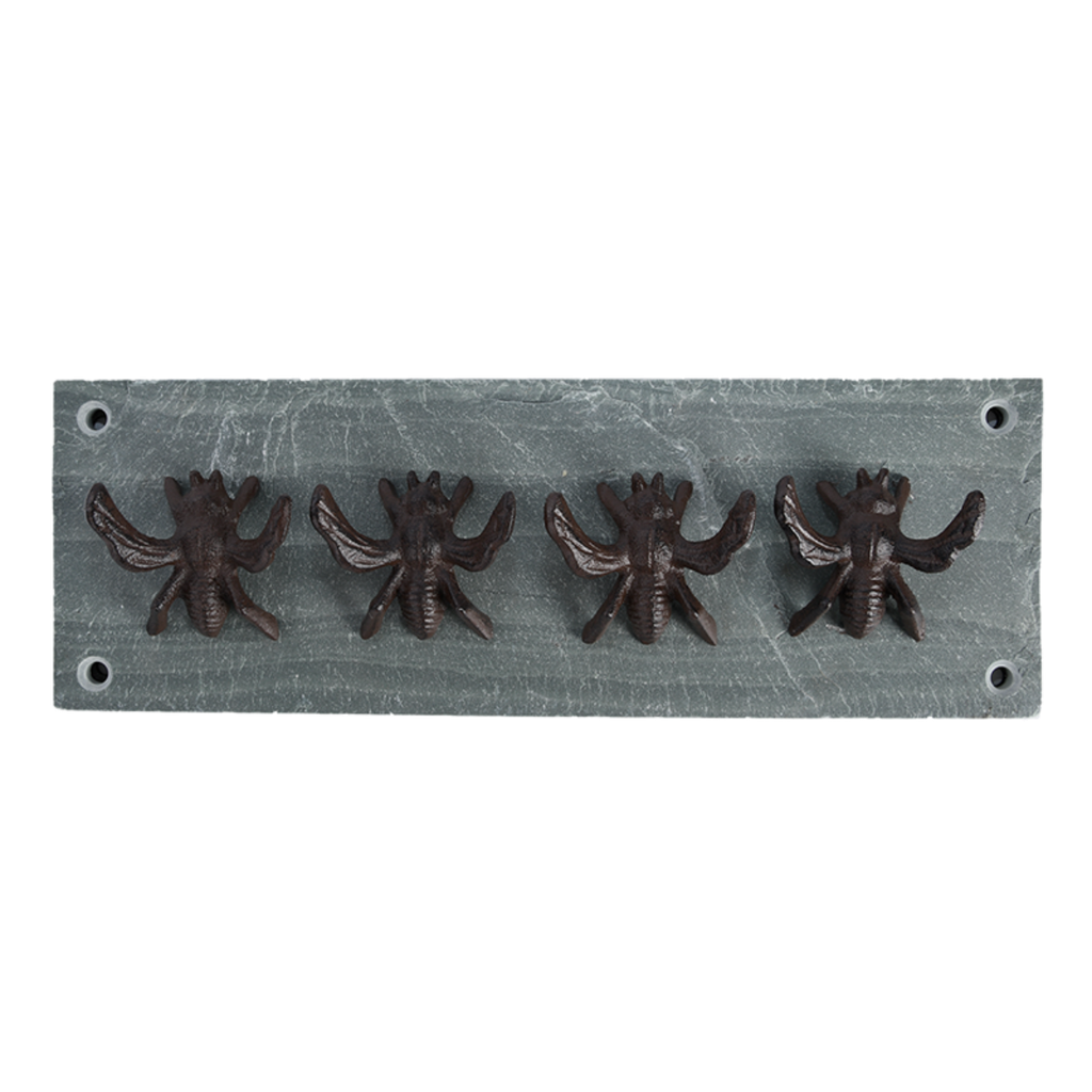 Decoratie BIJENHANGER met 4 haken