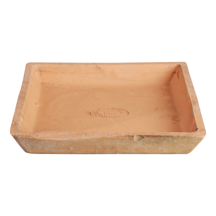 TERRACOTTA AGED ONDERSCHAAL VIERKANT