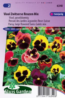 Viola tricolor maxima Zwitserse Reuzen mix - ca 160 z