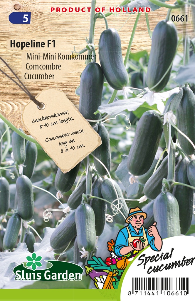 Minikomkommer HOPELINE F1 - ca 8 z