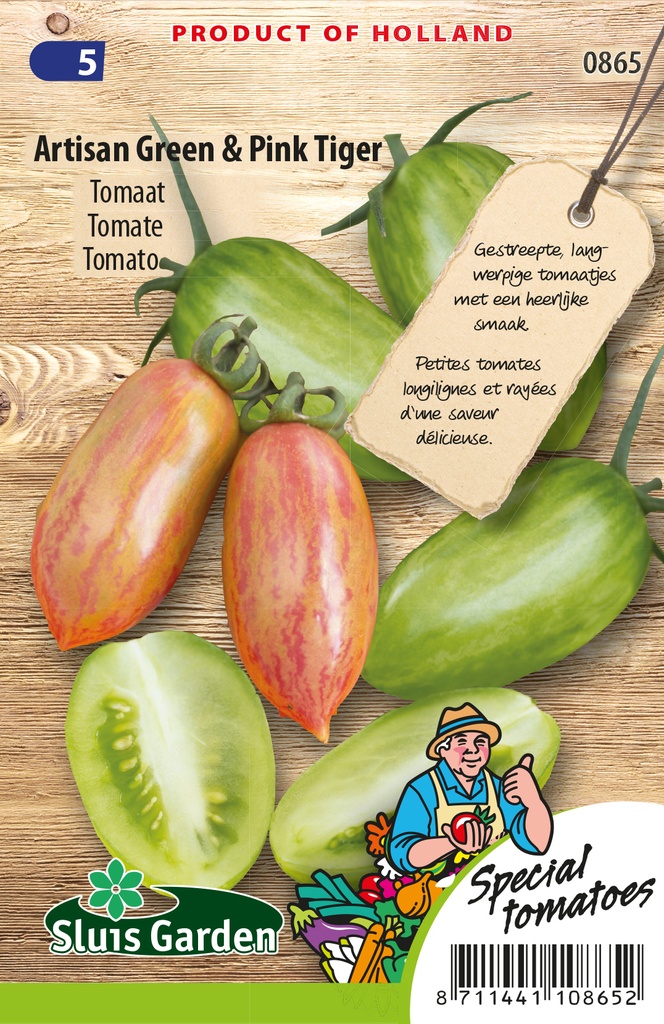 Tomates apéritif ARTISAN GREEN & PINK TIGER F1 - ca 16 s
