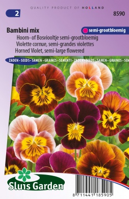 Viola cornuta hybrida BAMBINI mix - ca 110 s