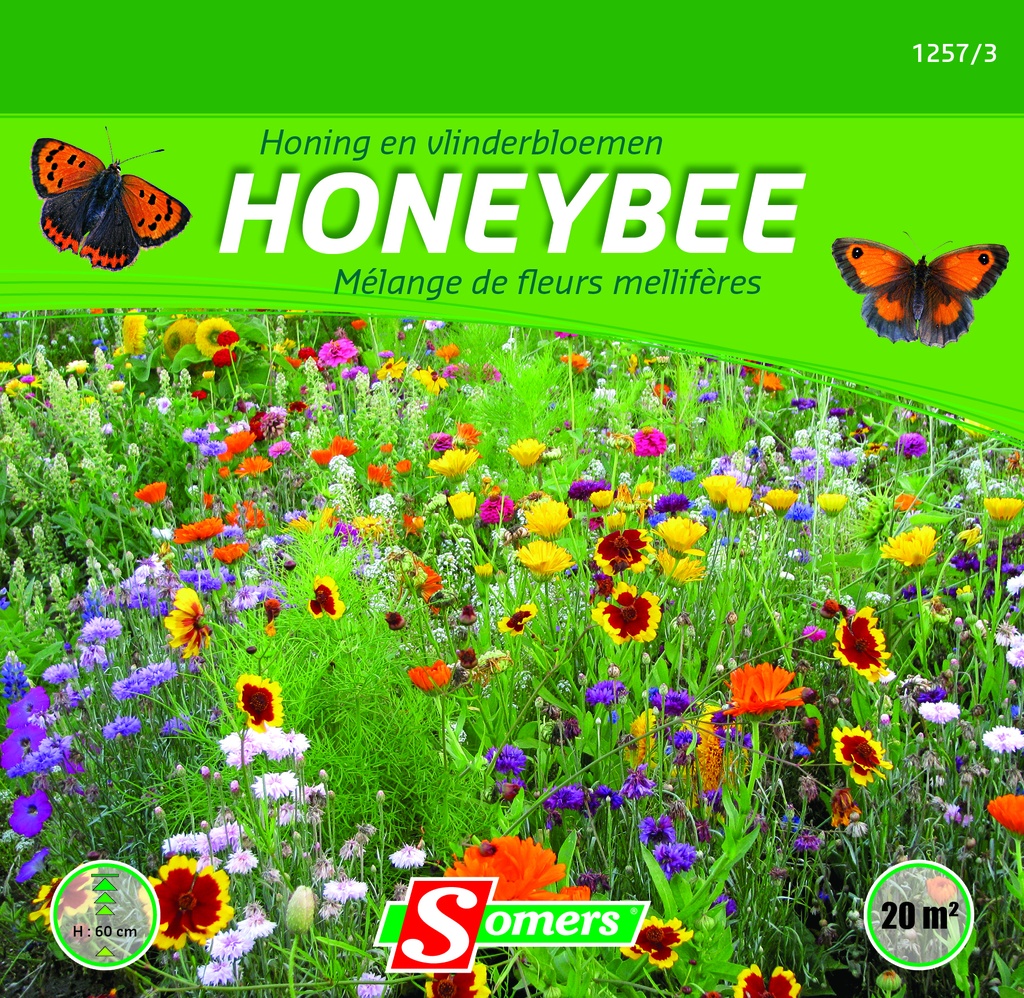 Mélange de fleurs pour les abeilles & les papillons - ca 25 g / 20 m²