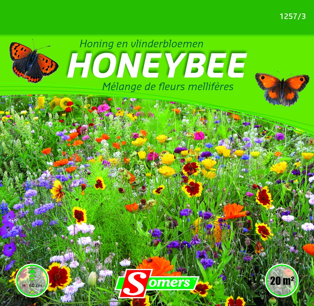 Mix bloemen voor bijen & vlinders - ca 25 g / 20 m²