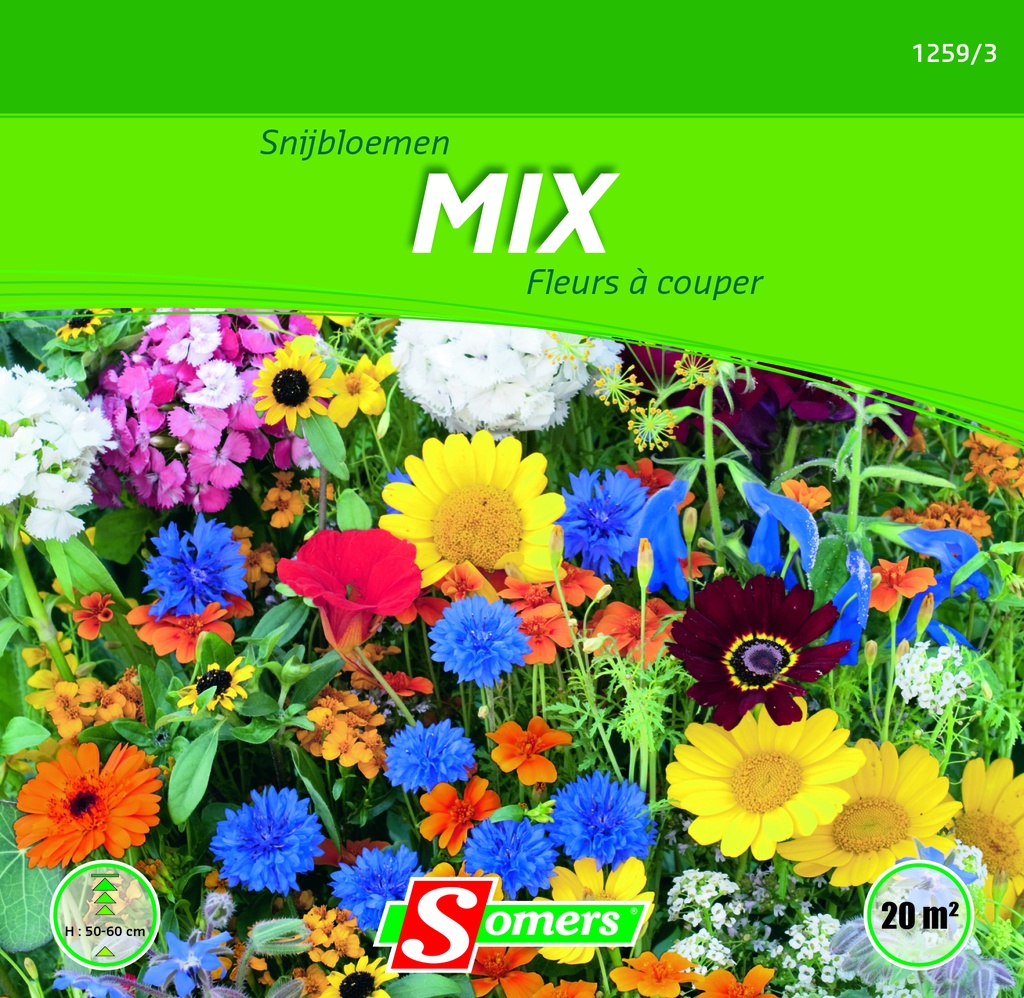 Snijbloemen mix - ca 20 m²