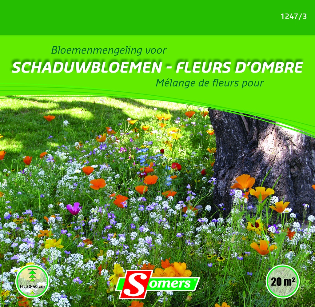 Mélange de FLEURS POUR L'OMBRE - ca 25 g