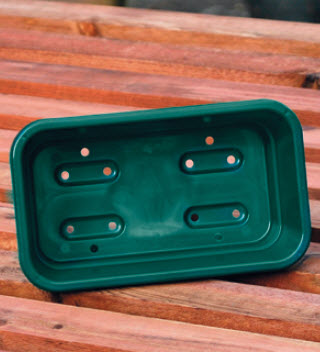 Petit bac à semer avec trous - 17 x 10 cm