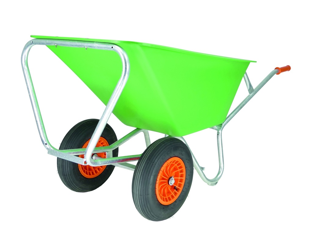 Kruiwagen LG172PE-GO-OR met 2 oranje volle banden