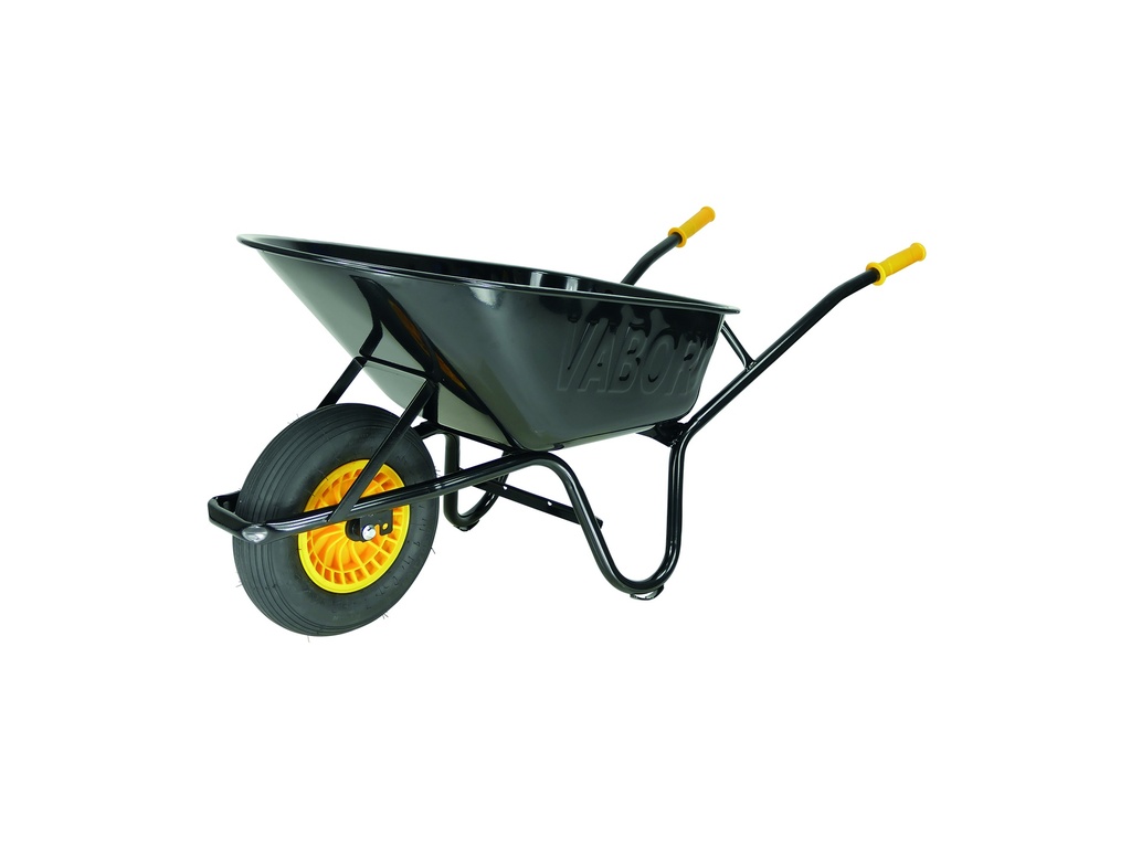 KRUIWAGEN ZWART RB802-PA,LUCHTBAND TUBELESS,PP VELG/ROLLAGER