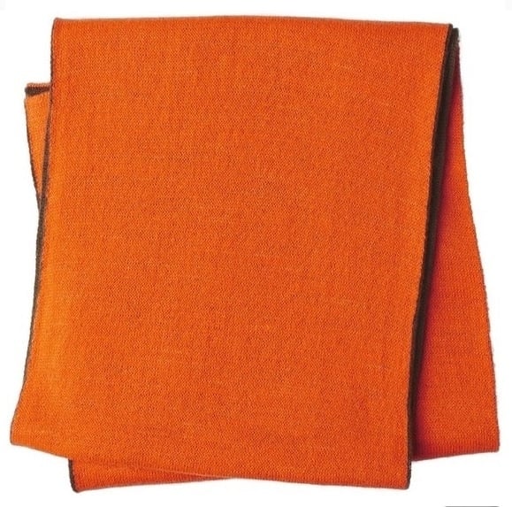 REVERSIBLE SCARF ORANGE/GREEN