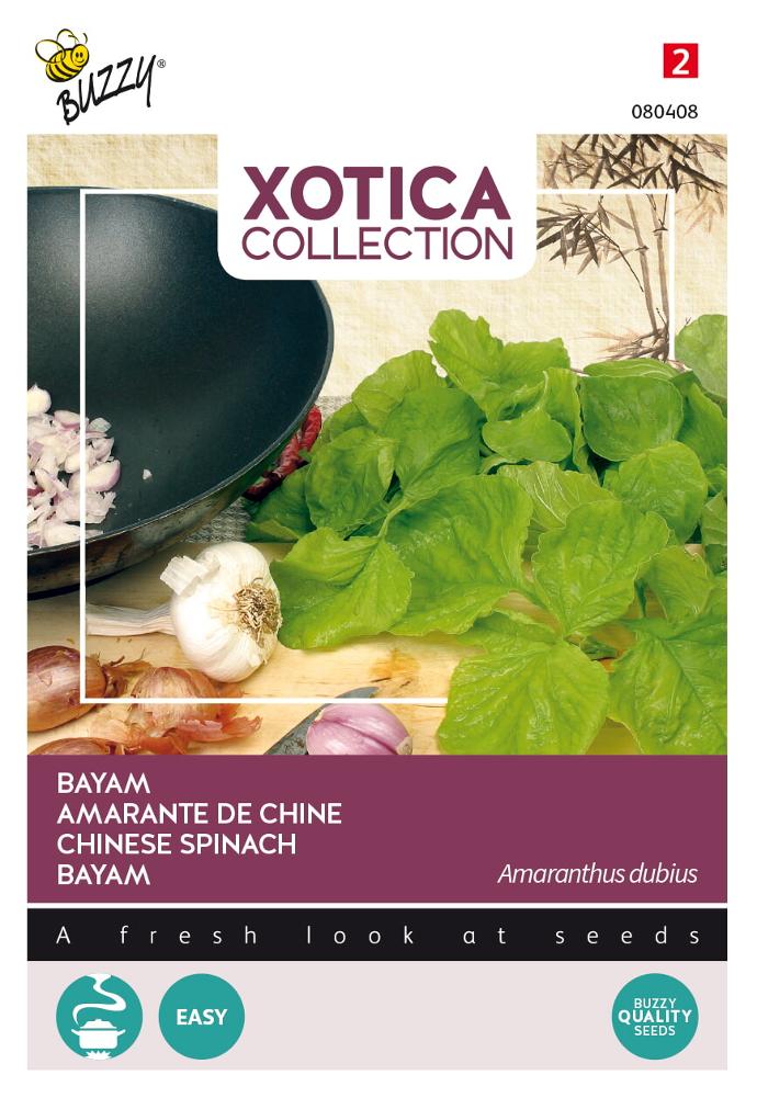 Chinese spinazie BAYAM of KLAROEN - ca 1,5 g