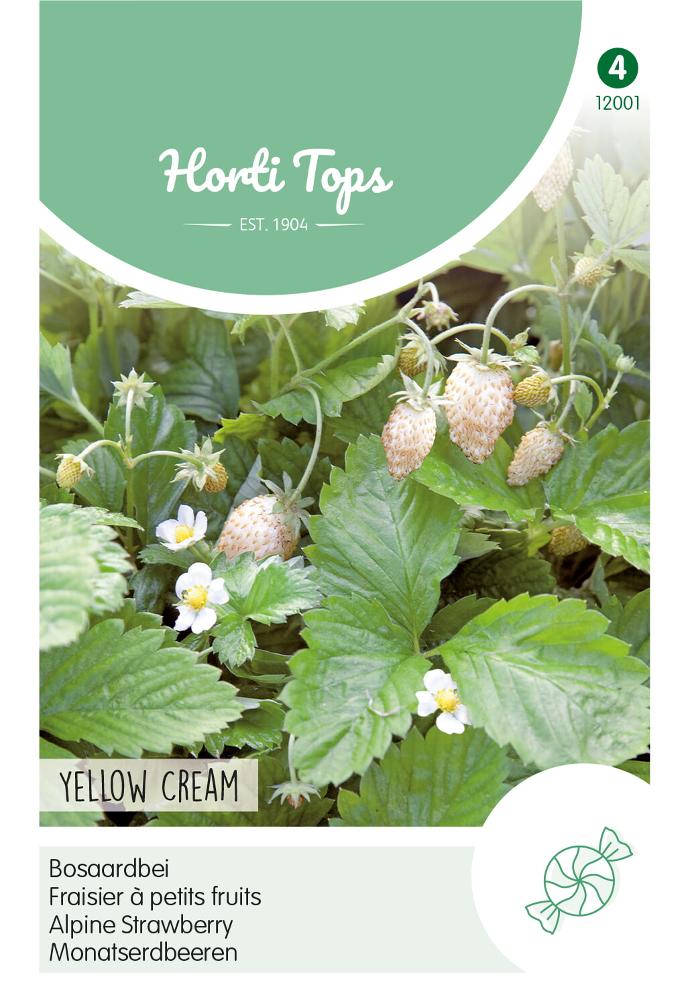 Bosaardbeien YELLOW CREAM - ca 0,25 g