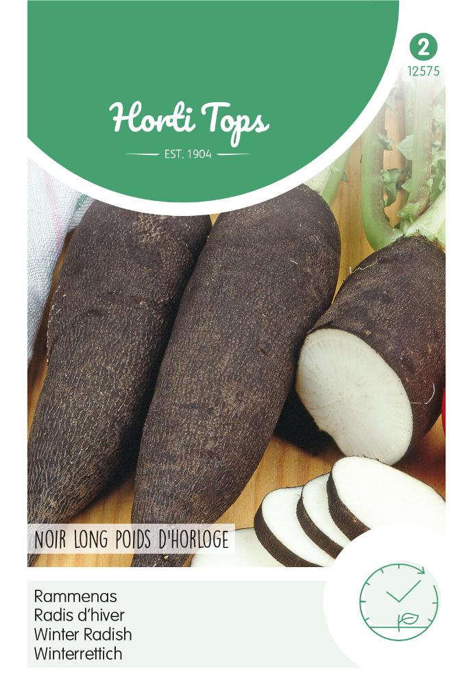 Radis rave noir POIDS D'HORLOGE - ca 10 g