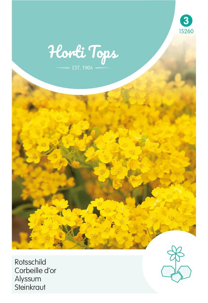 Alyssum, Rotsschild goudgeel - ca 0,3g