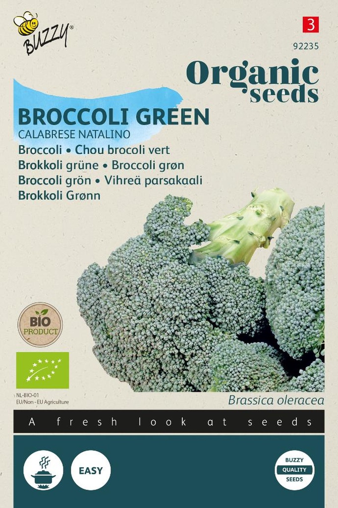 Bio - Broccoli GROENE CALABRESE - ca 1,5 g