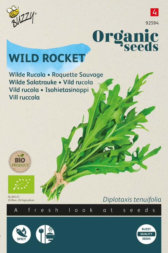 Bio - Roquette RUCOLA SAUVAGE - ca 0,6 g