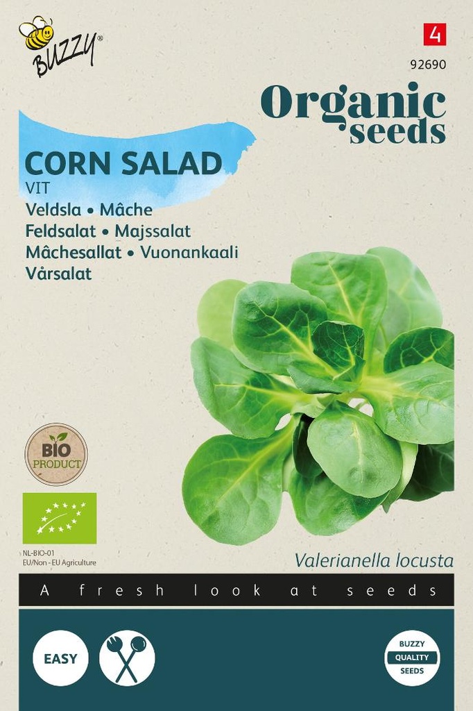 Bio - Veldsla GROTE NOORDHOLLANDSE - ca 1,5 g